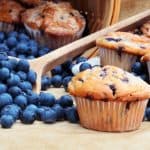 fresh-baked blueberry muffins