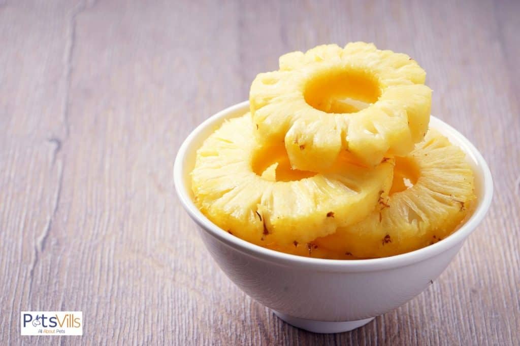 fresh pineapple cuts