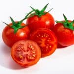 four fresh tomatoes