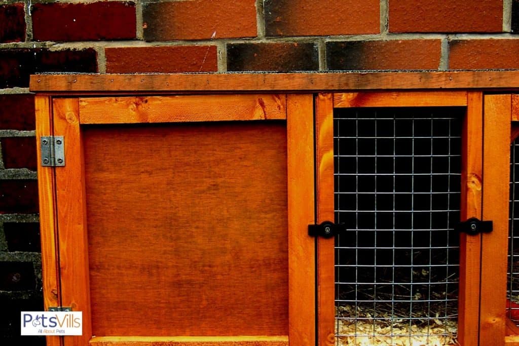 a hutch for guinea pig to live out side easily