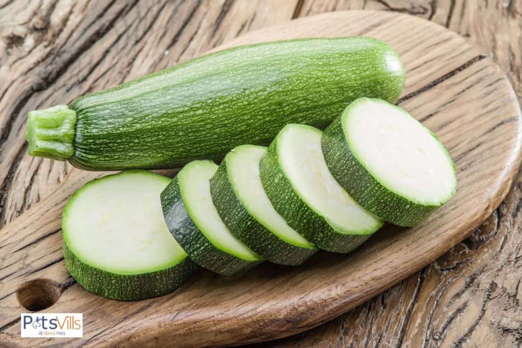 zucchini, a one of the best treats for guinea pigs