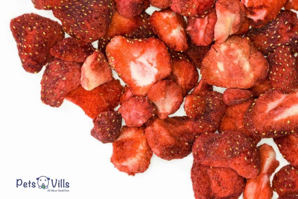 a bunch of dried strawberries