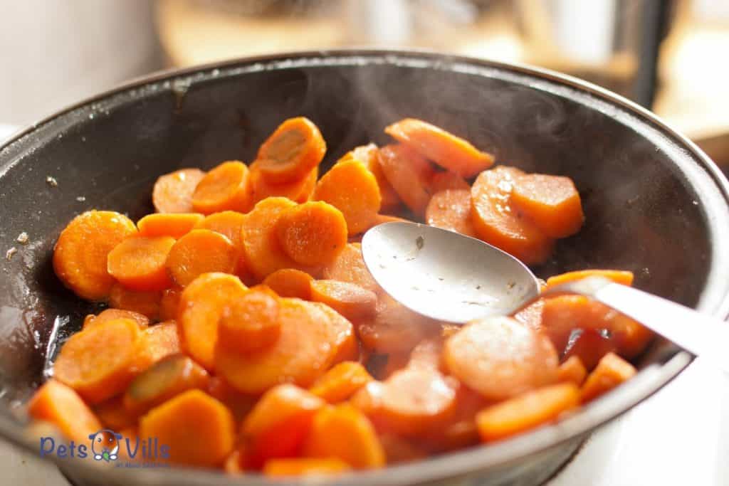 a good dish of cooked carrots