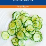 slices of fresh cucumbers for chickens