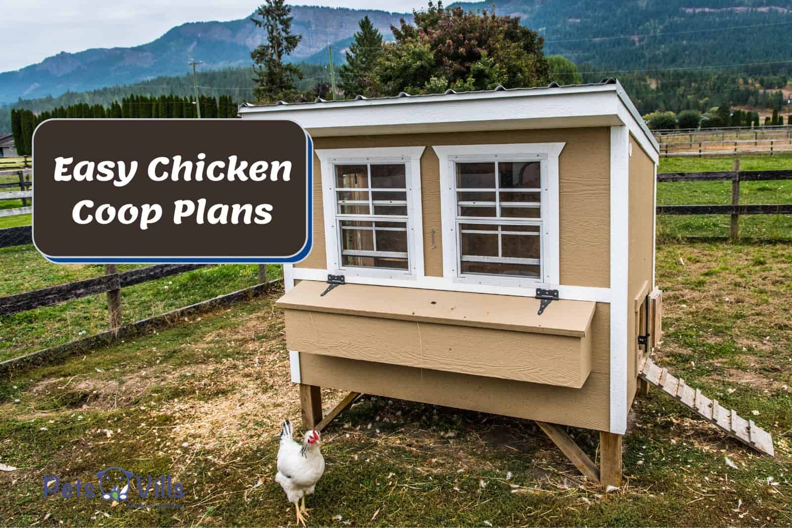 cute easy chicken coop plans