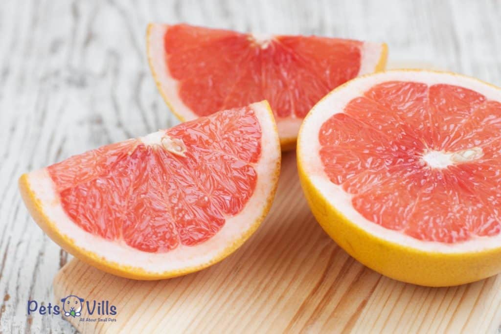 grapefruit cut in halves