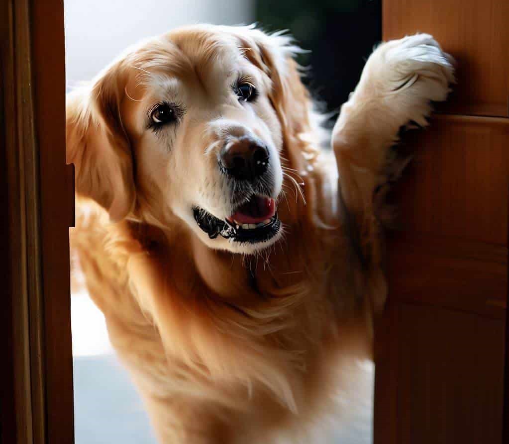 Ability of dogs to open doors