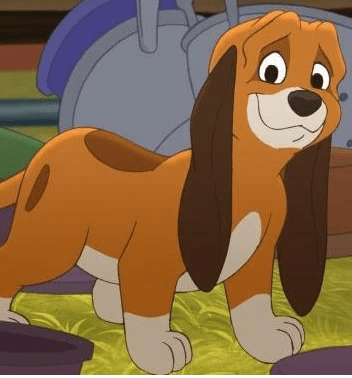 Brown fluffy dog - Copper from 'The Fox and the Hound'