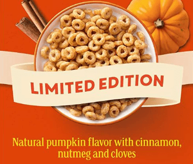 Pumpkin flavor with cinnmon Cheerios